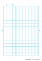 150字詰補助線なし青（小３～小６用）