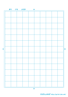 12マス補助線なし青（小１～小３用）